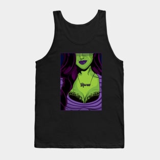 Halloween Witch Pop Art Girl Tank Top